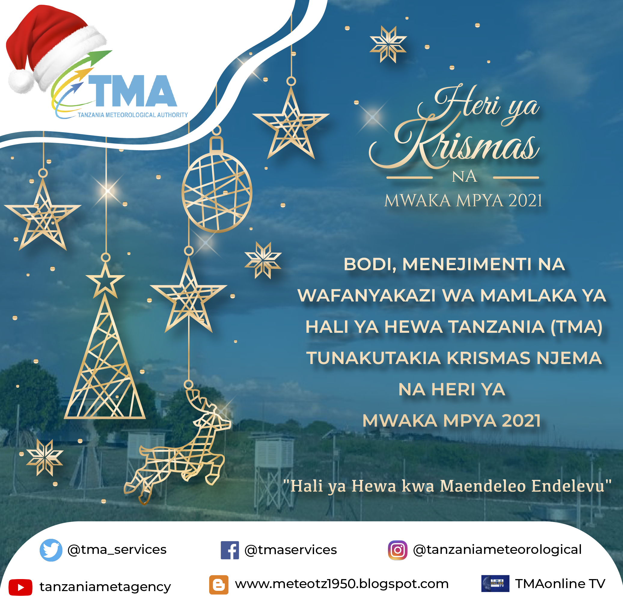 SALAMU ZA KRISMAS NA MWAKA MPYA 2021