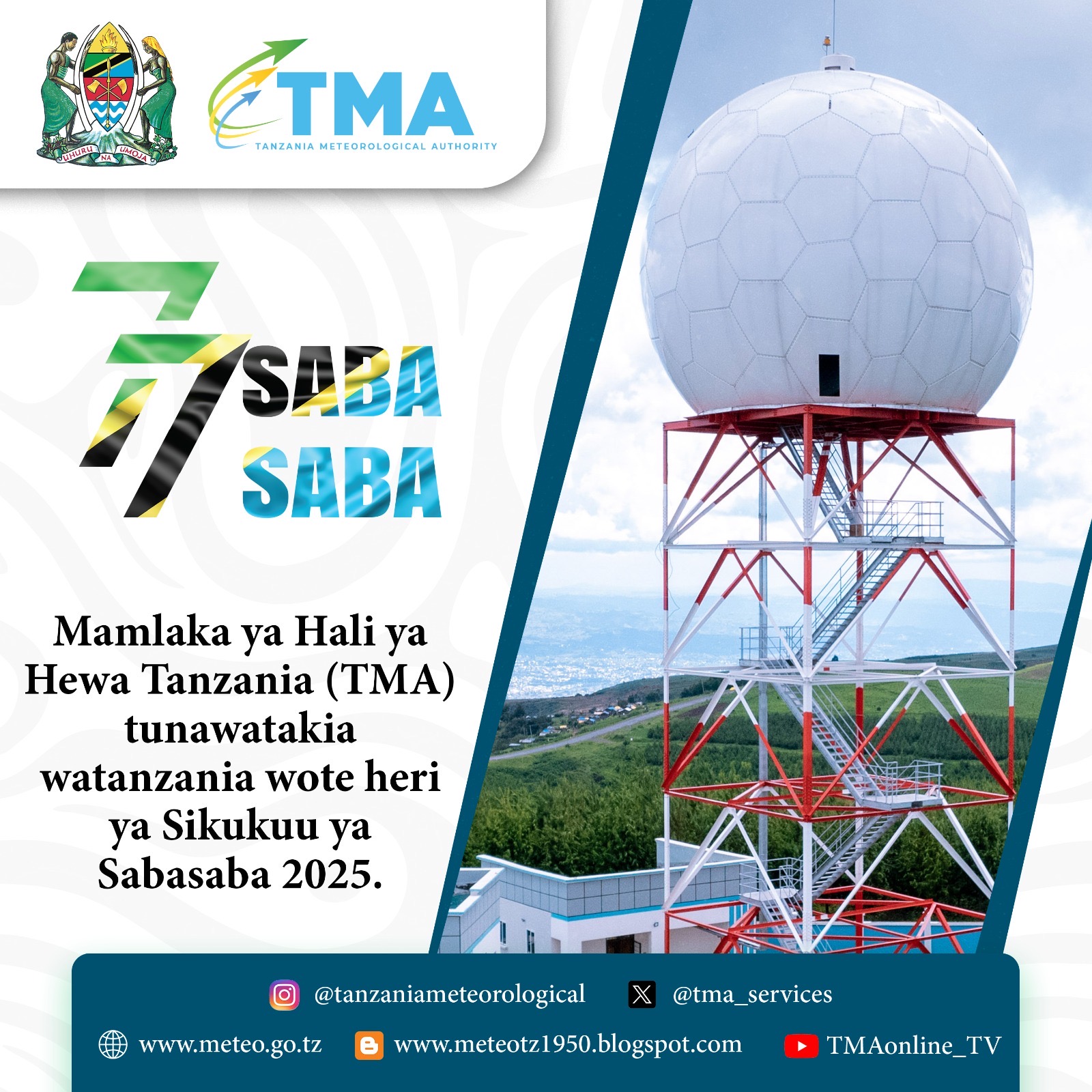 Heri ya sikukuu ya Sabasaba.
